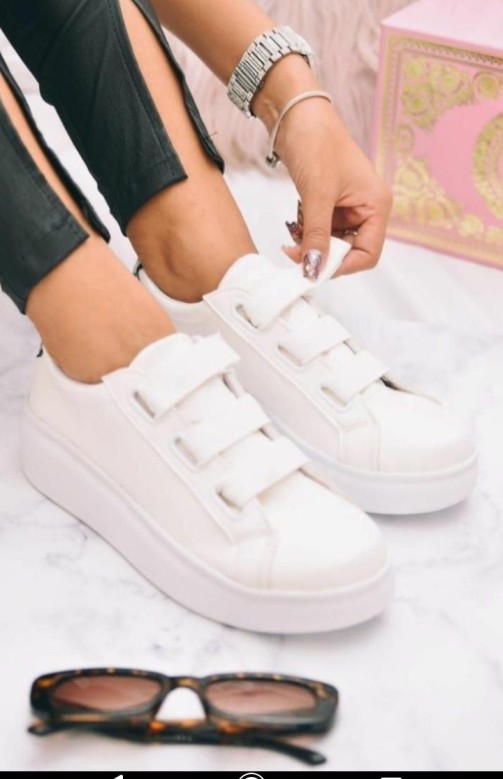 zapas georgia con abrojo color blanco