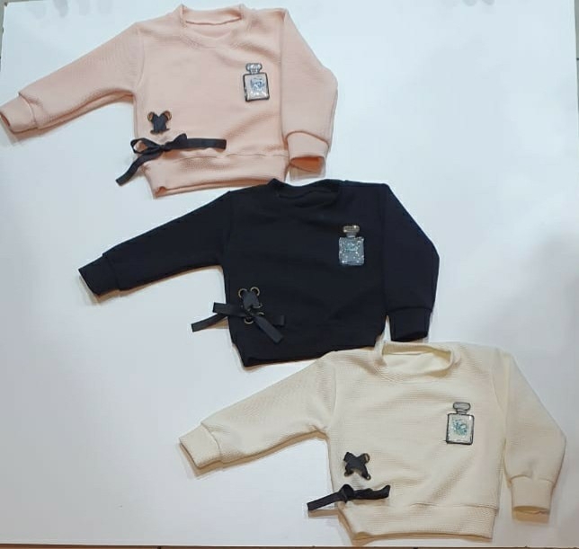 buzo nena pique con cordon al costado