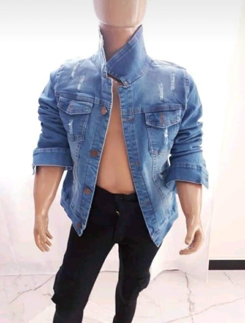 campera de jean varon